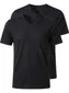 Ragman t-shirt zwart effen katoen