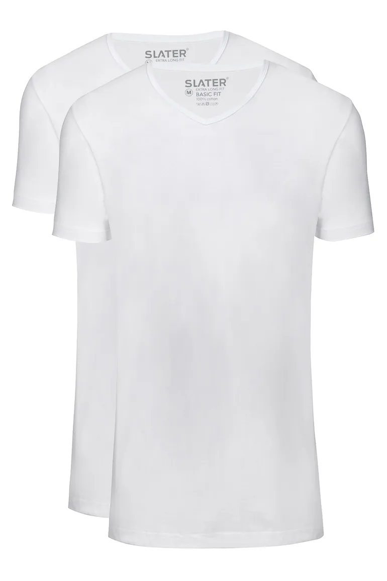 t-shirt Slater effen katoen wit