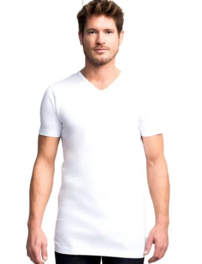 Slater t-shirt Slater effen katoen wit