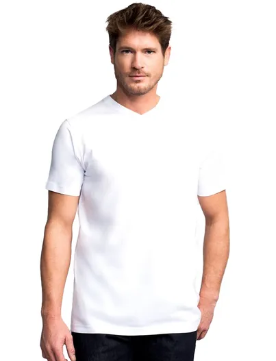 Slater t-shirt Slater effen katoen wit