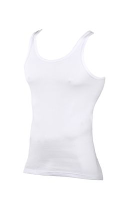 Kapart Kapart singlet wit feinripp katoen