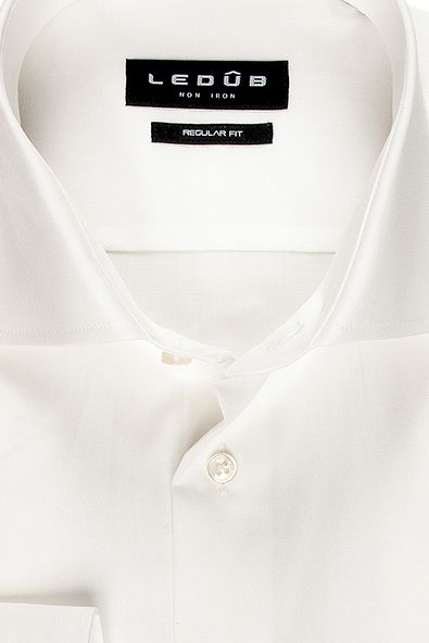 Ledub dress overhemd antiek wit regular fit