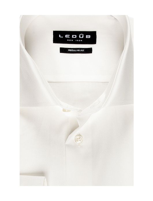 Shirt Ledub strijkvrij morning snow strijkvrij wijde pasvorm