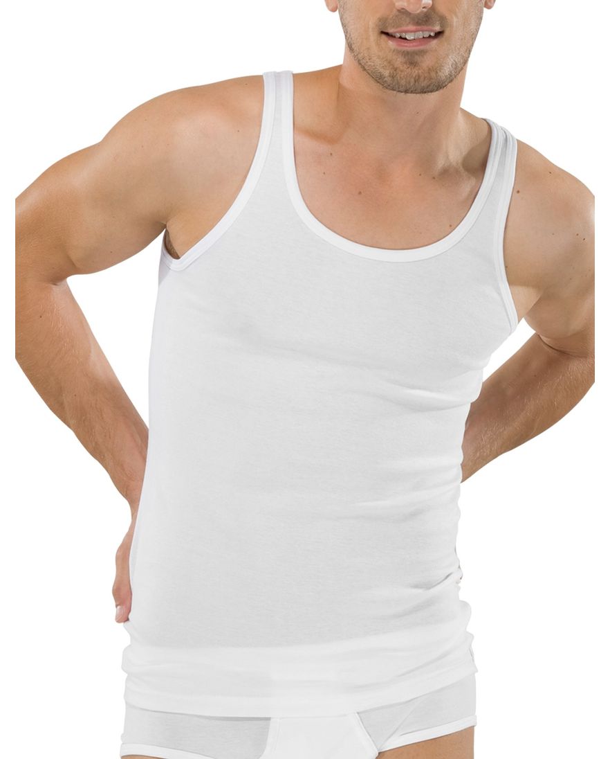 5=4 Schiesser Original classics heren hemd feinripp wit