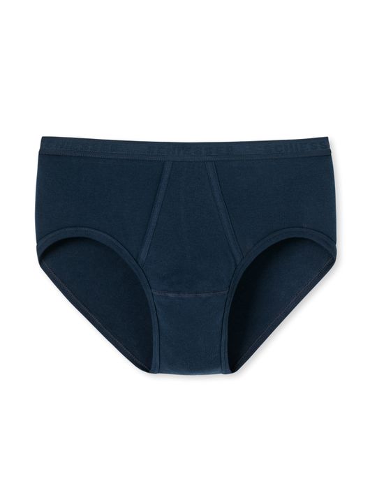 5=4 Schiesser Original slip feinripp navy met gulp