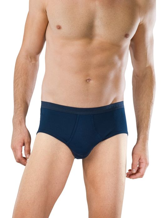 5=4 Schiesser Original slip feinripp navy met gulp