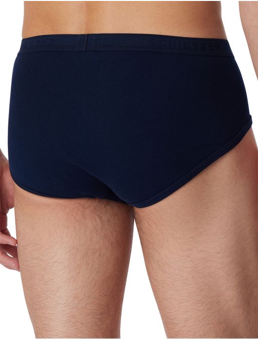 5=4 Schiesser Original slip feinripp navy met gulp