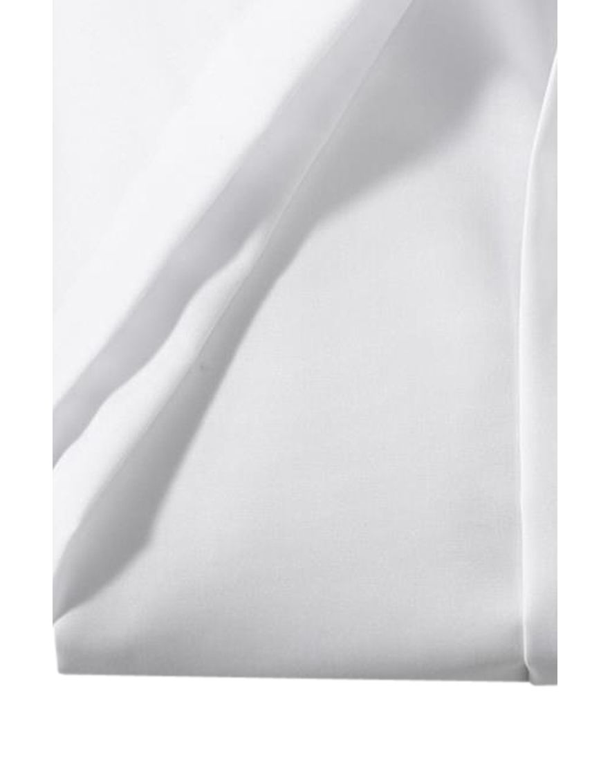 Olymp overhemd korte mouw wit uni Luxor Modern Fit met borstzak