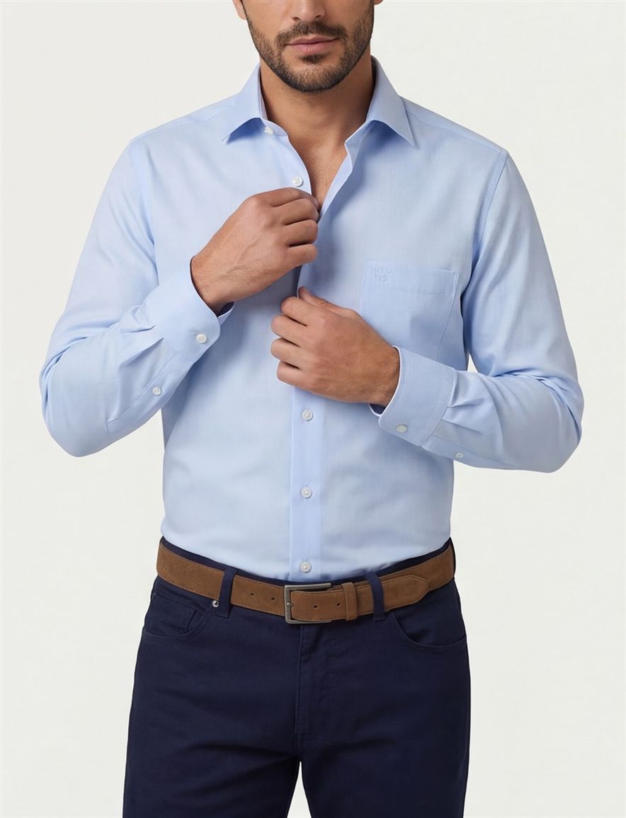 OLYMP Luxor Modern Fit hemd lichtblauw