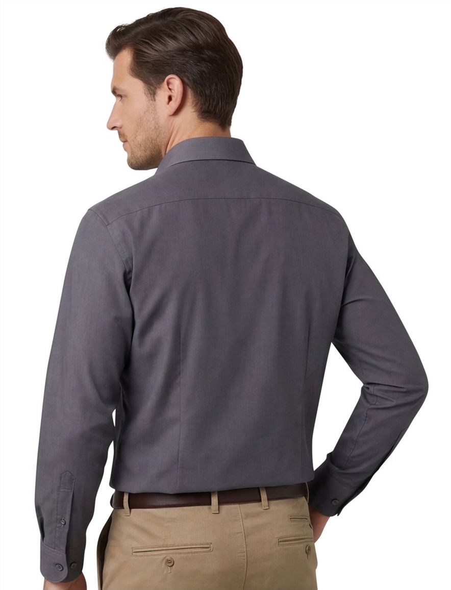 Olymp overhemd modern fit grijs katoen