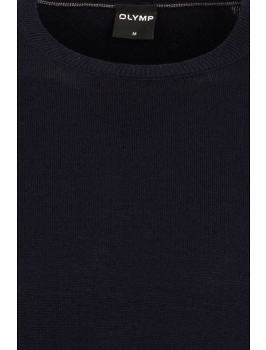 Olymp trui ronde hals navy merinowol
