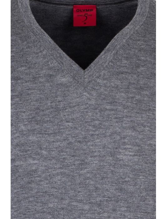 OLYMP Level Five pullover grijs melange