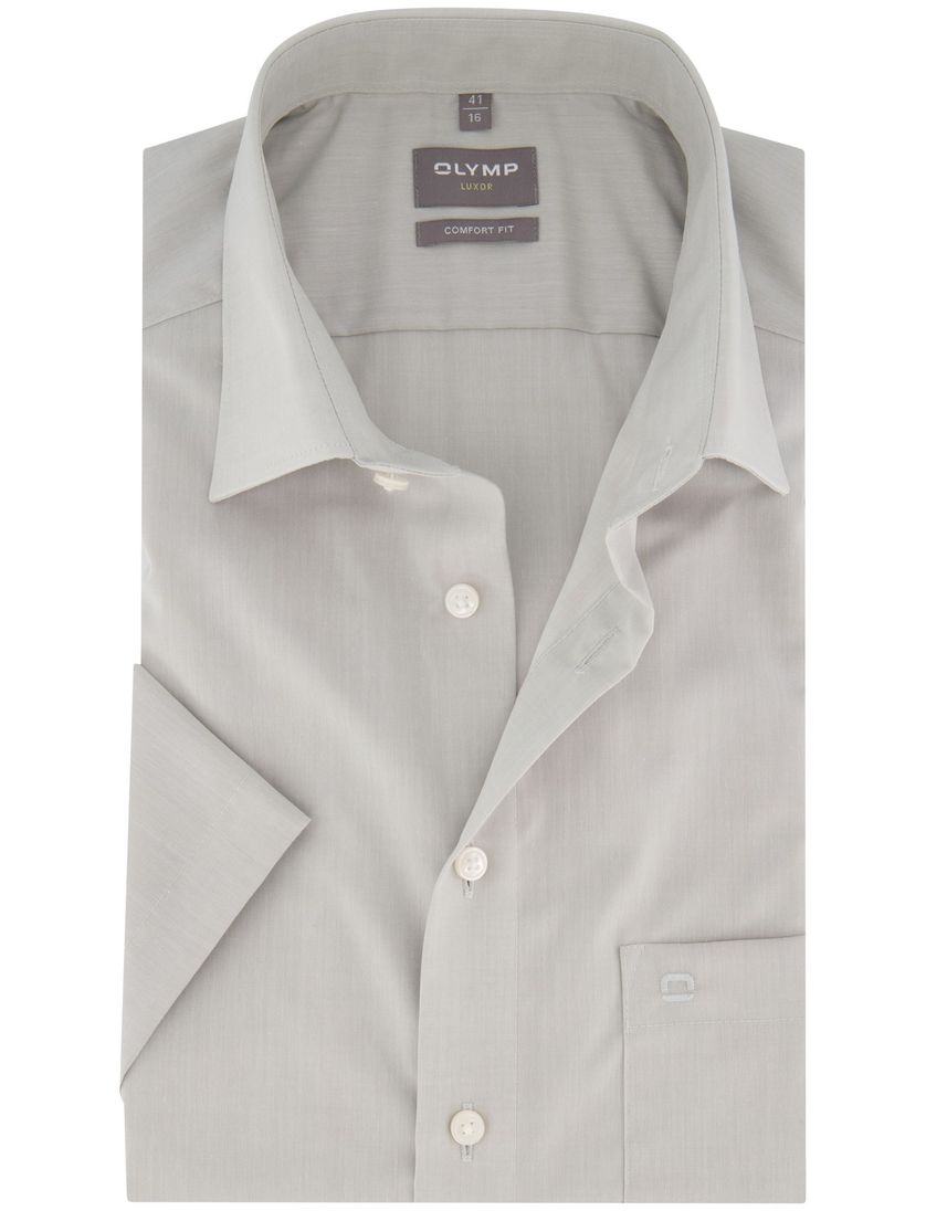 Overhemd korte mouw Olymp Luxor Comfort Fit grijs