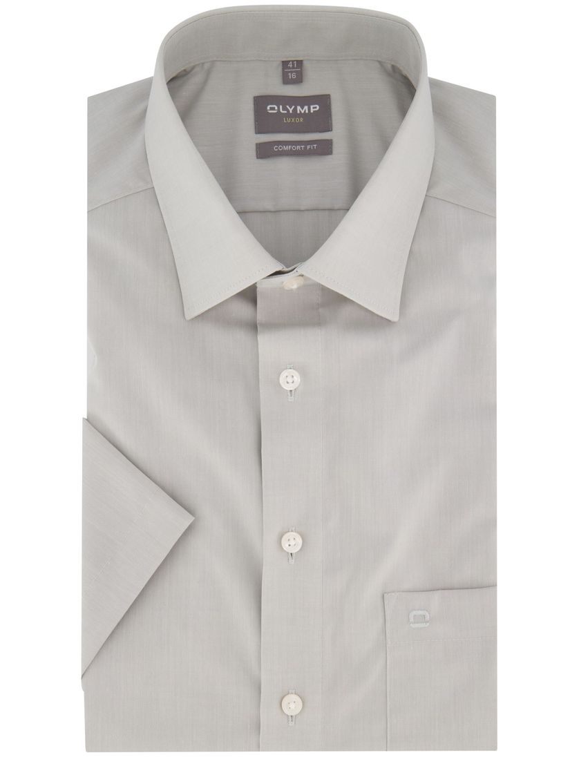Overhemd korte mouw Olymp Luxor Comfort Fit grijs