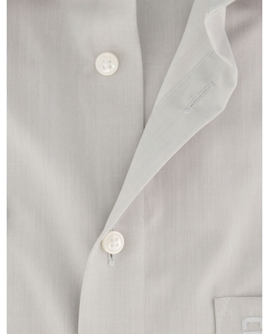 Olymp Luxor Comfort Fit overhemd korte mouw grijs