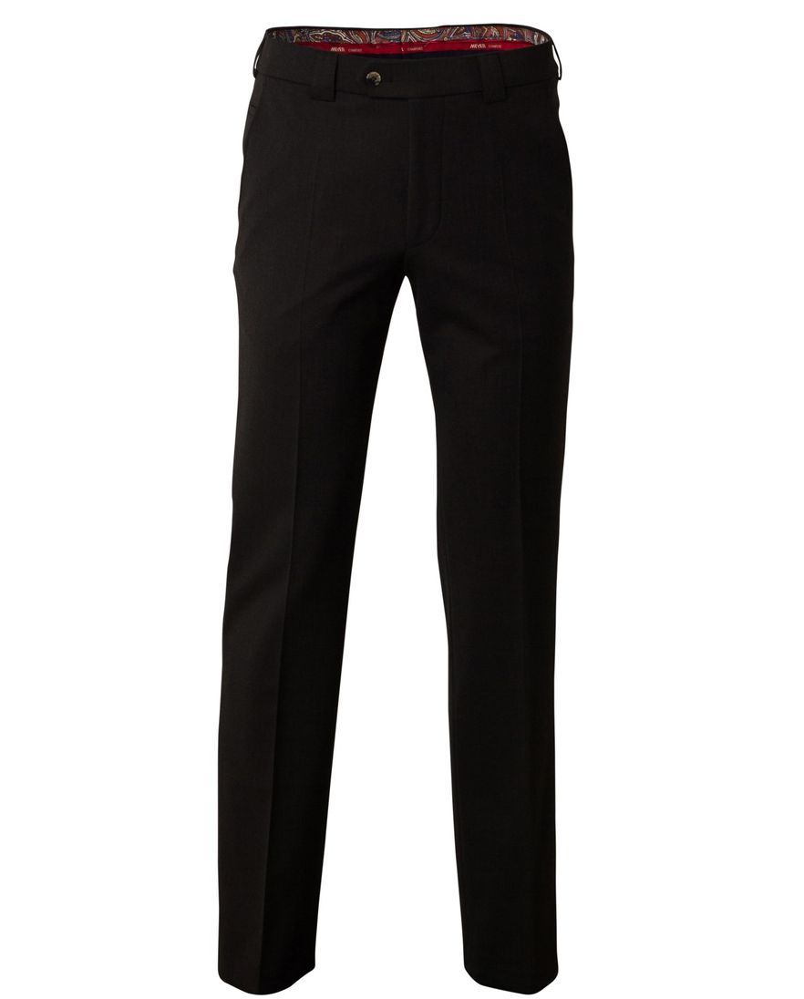 Meyer broek Roma dark grey red folklore dessin