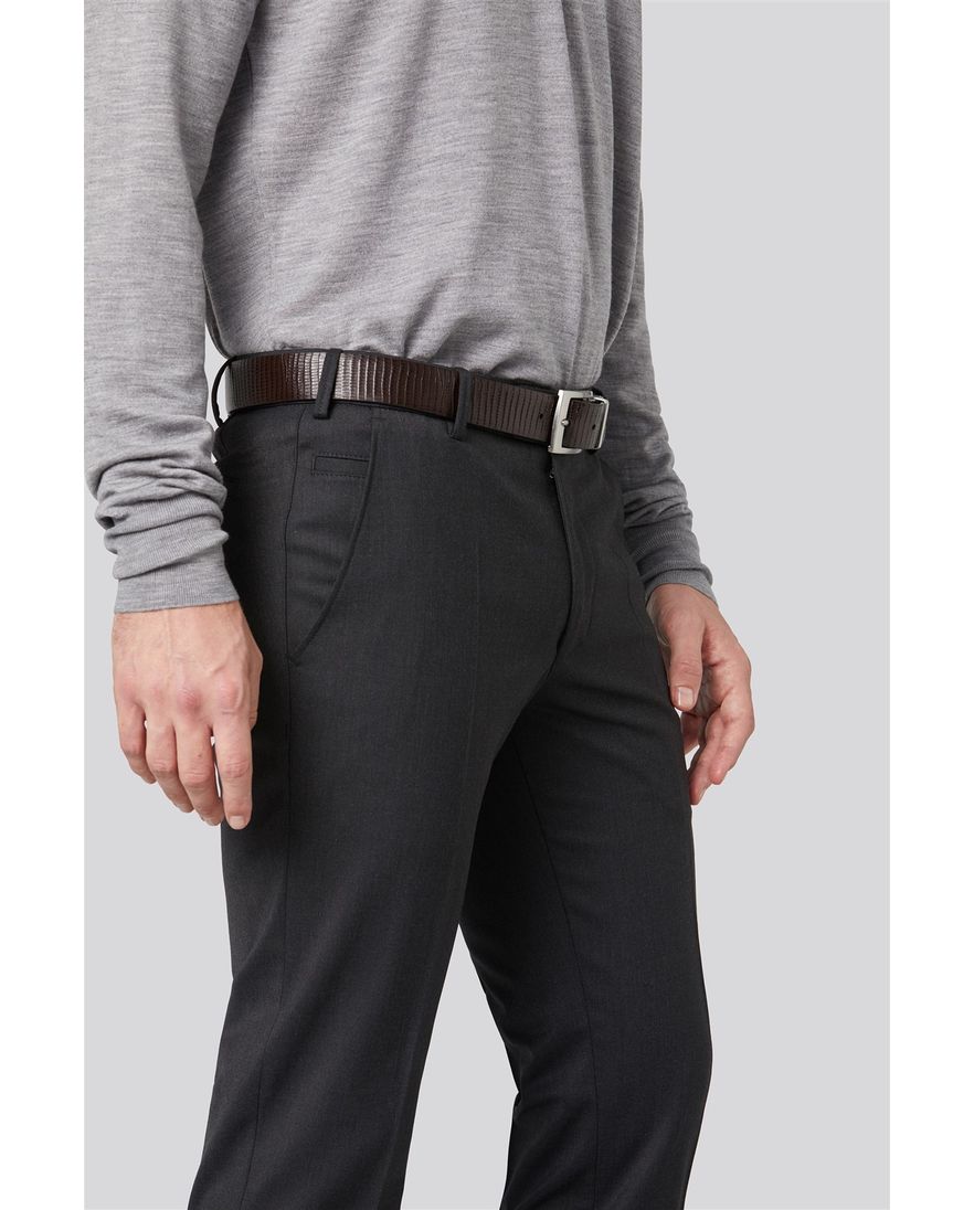 Meyer broek Roma dark grey red folklore dessin