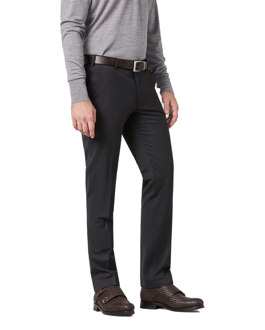 Meyer broek Roma dark grey red folklore dessin