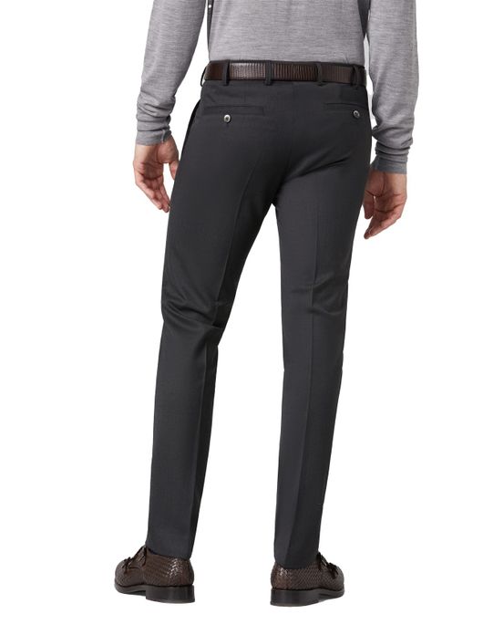 Meyer broek Roma dark grey red folklore dessin