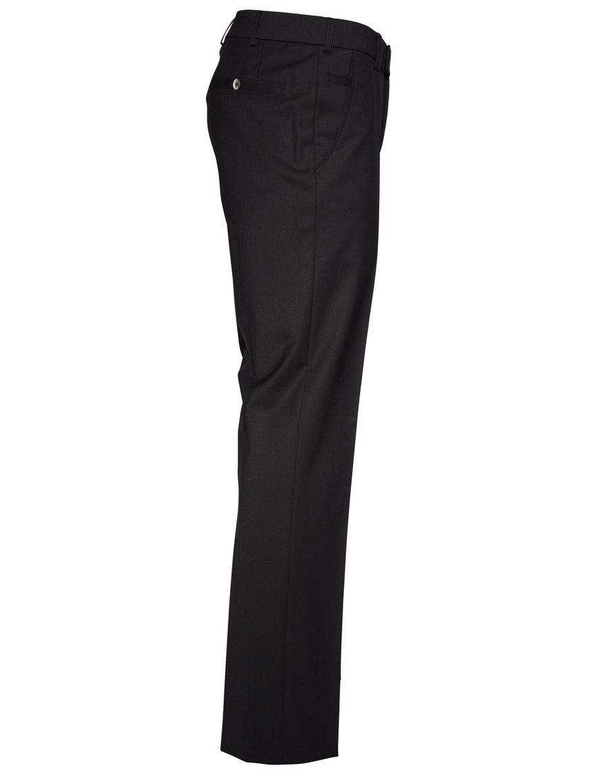 Meyer pantalon Roma wol stretch zwart