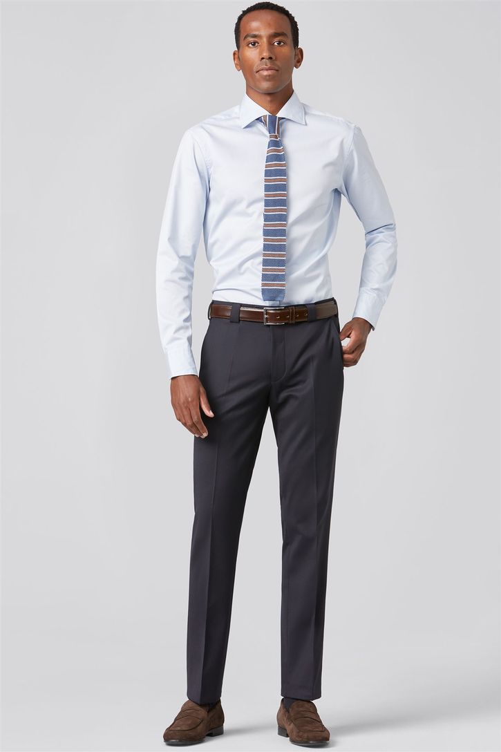 Meyer broek Roma navy blue folklore pattern