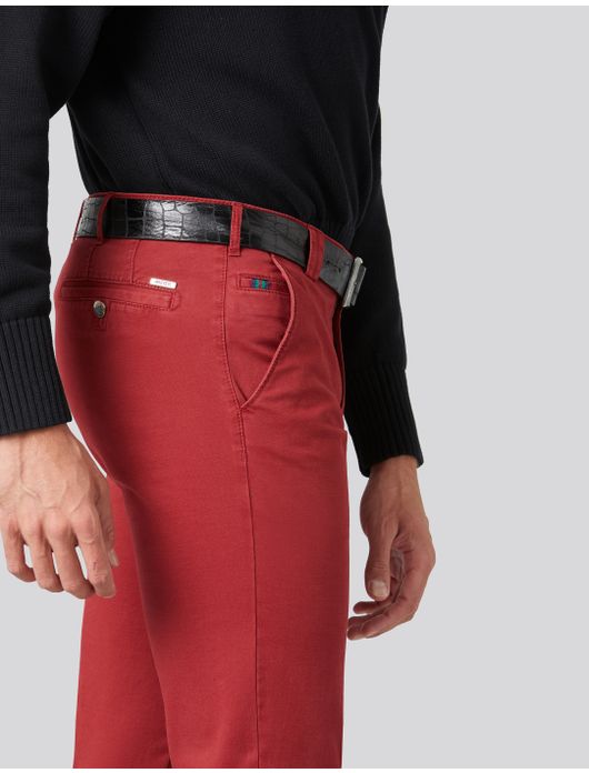 Meyer Pantalon katoen rood