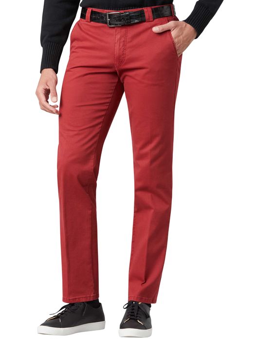 Meyer Pantalon katoen rood