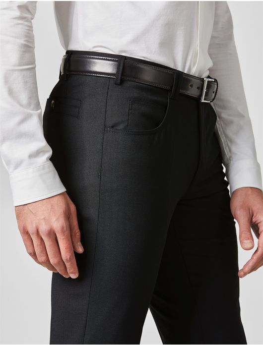 Meyer Pantalon wol zwart DIEGO Art. 9-344-09