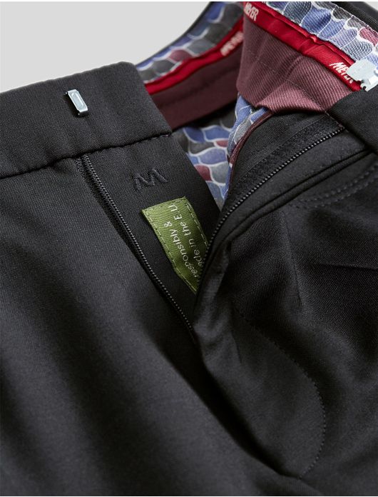 Meyer Pantalon wol zwart DIEGO Art. 9-344-09