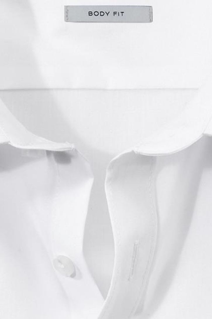 Olymp overhemd wit body fit semi widespread