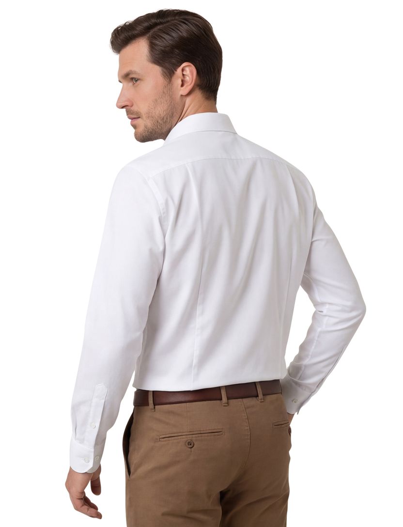 Olymp overhemd wit body fit semi widespread