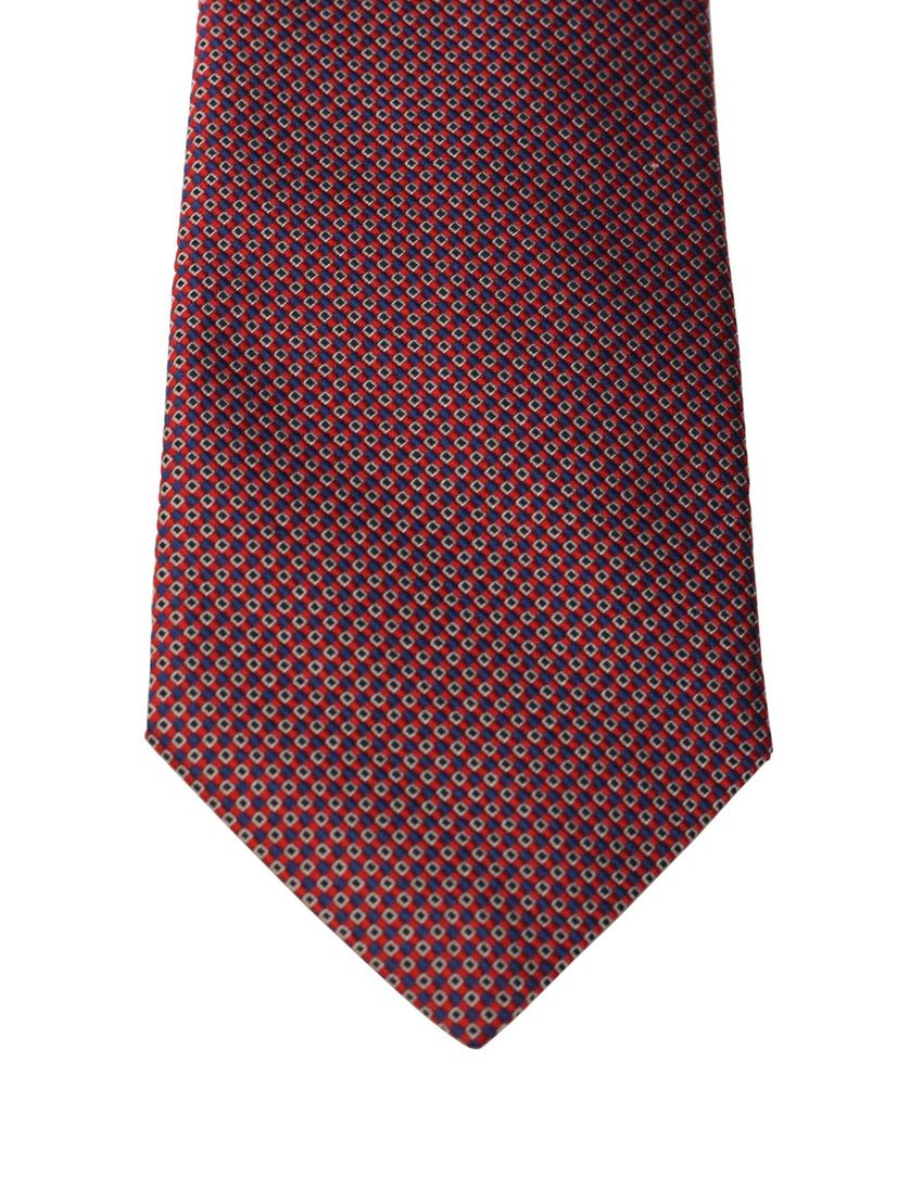 Stropdas Profuomo gedessineerd rood/blauw