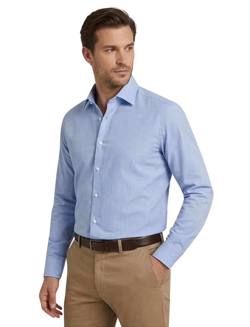 Olymp overhemd blauw body fit Level Five