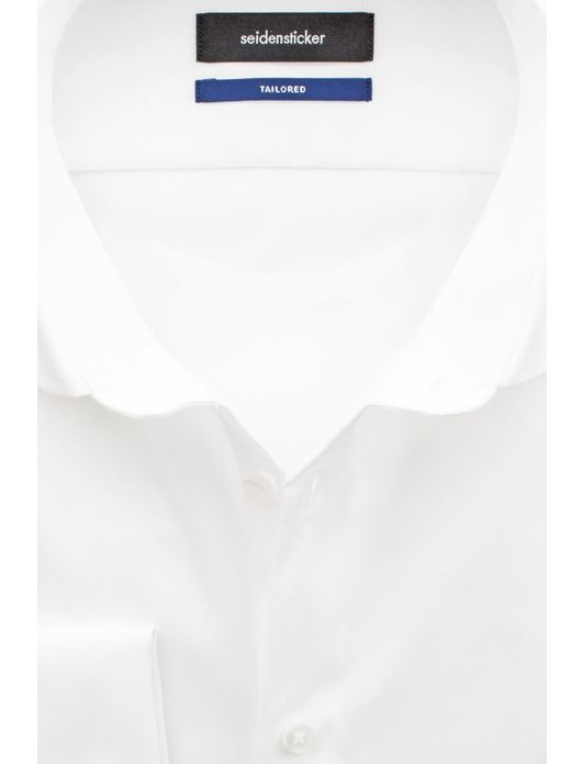 Seidensticker klassiek wit dubbele manchet