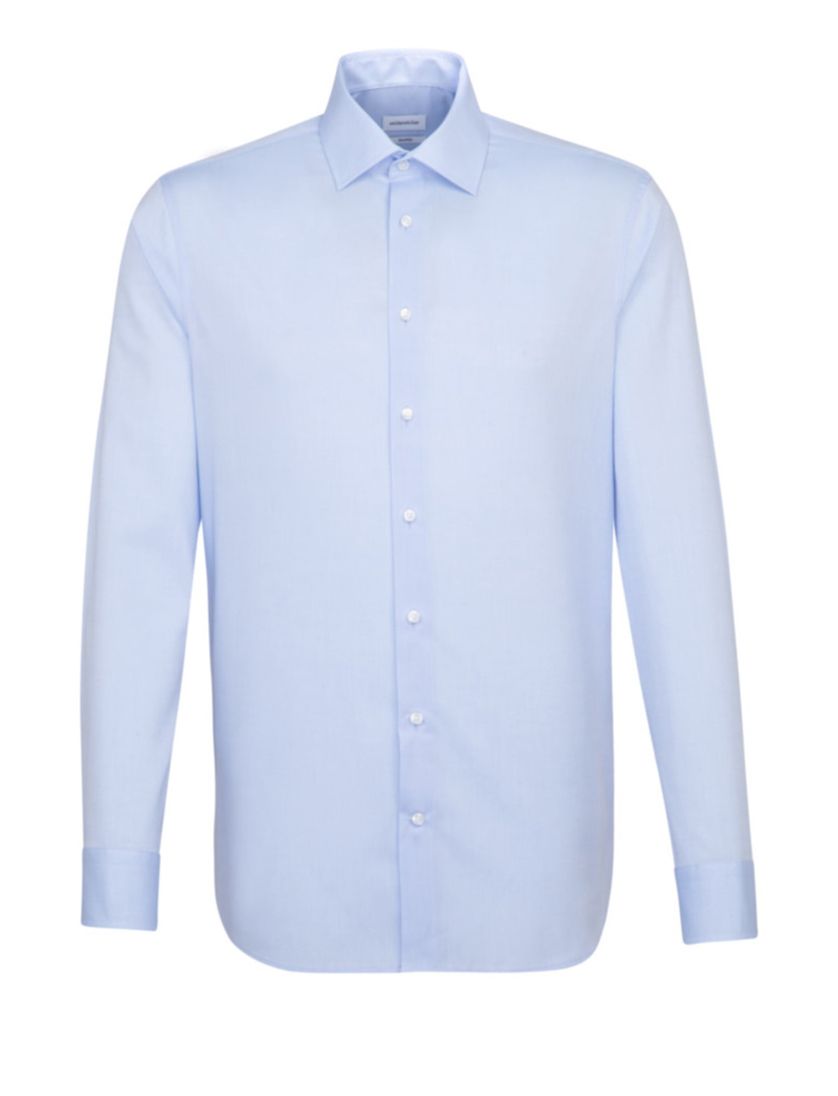Seidensticker overhemd chalcedoon blauw Shaped