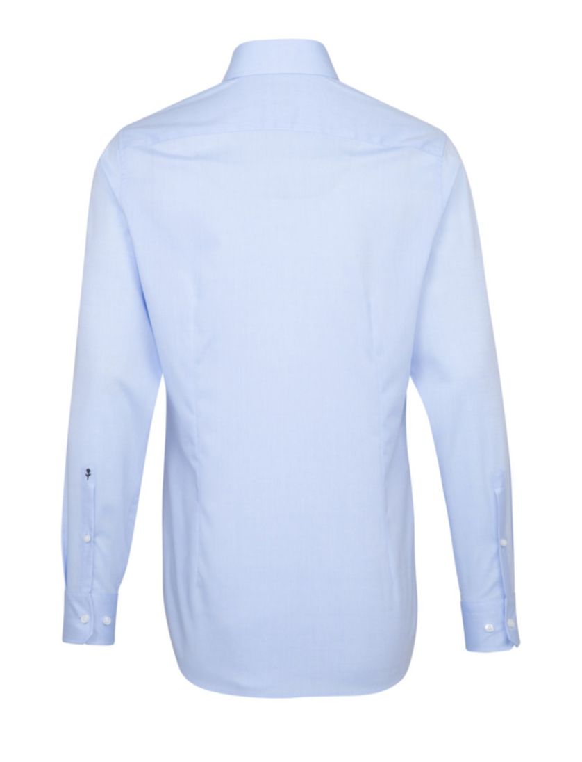 Seidensticker overhemd chalcedoon blauw Shaped