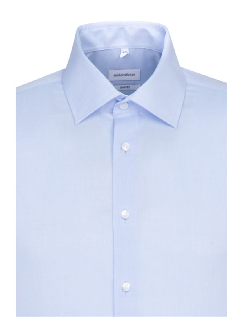 Seidensticker overhemd chalcedoon blauw Shaped