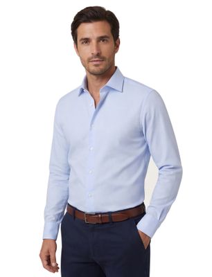 Seidensticker Seidensticker overhemd light blue witte knoop Shaped