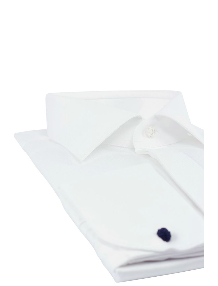 Profuomo overhemd sneeuwklokjeswit effen