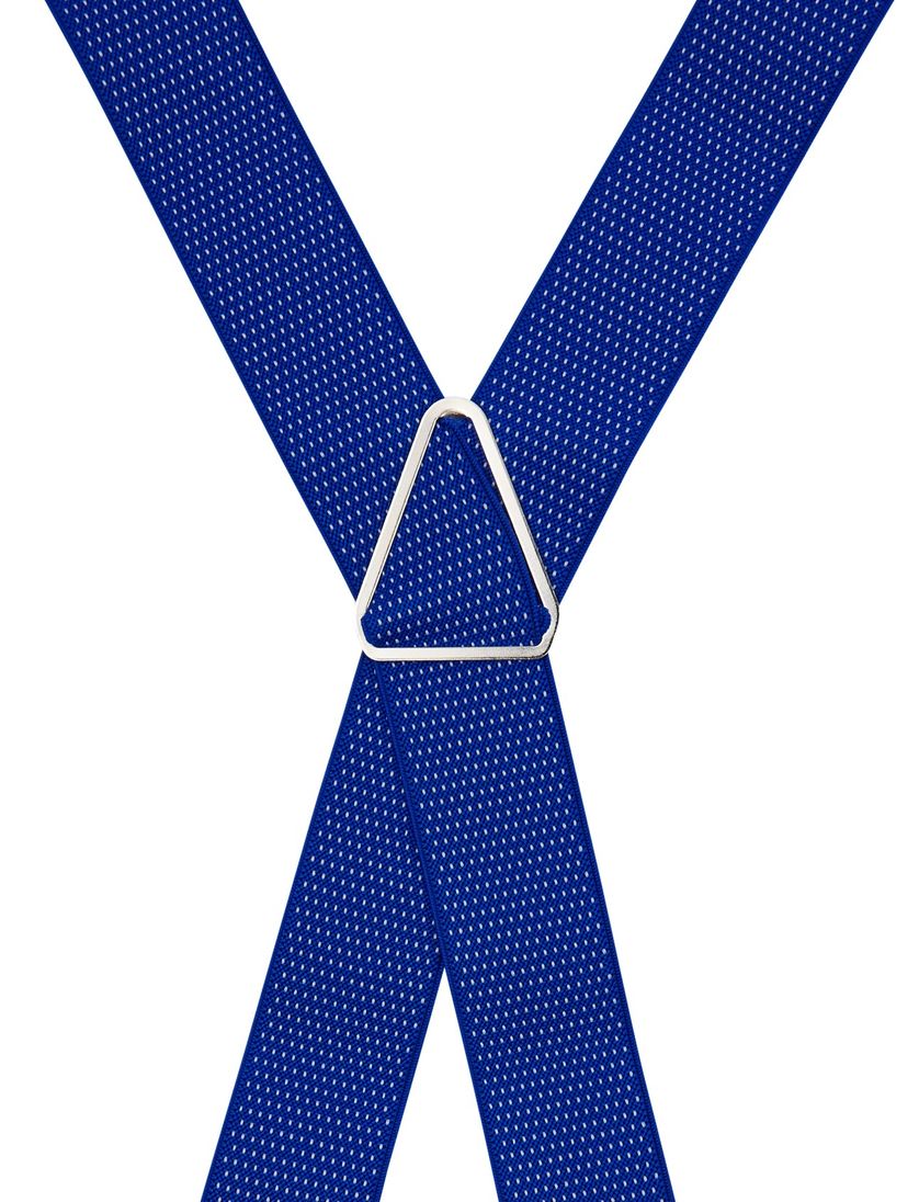 Lindenmann bretels blauw met stip