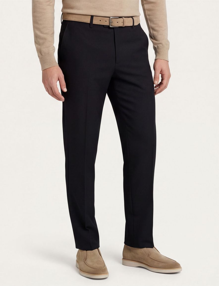 Broek Gardeur Bardo zwart wol-menging