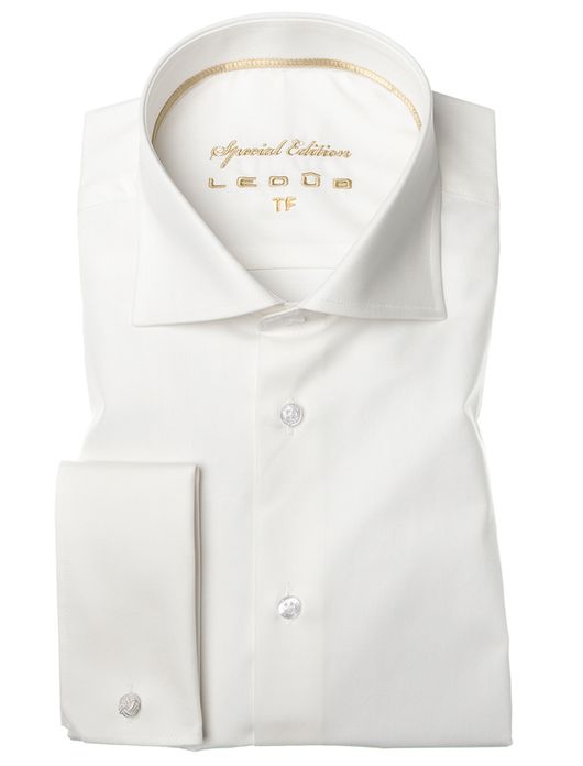 Ledub shirt dubbele manchet Tailored Fit