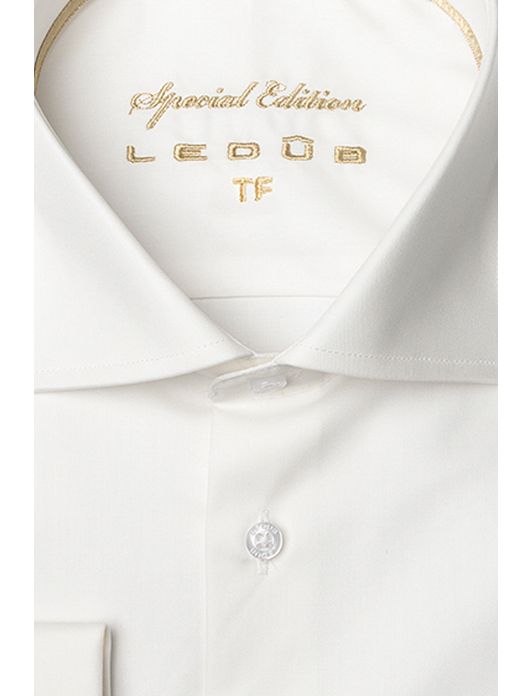 Ledub shirt dubbele manchet Tailored Fit