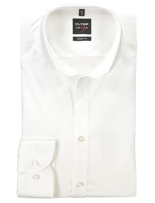 Olymp overhemd Level 5 body fit sneeuwwit