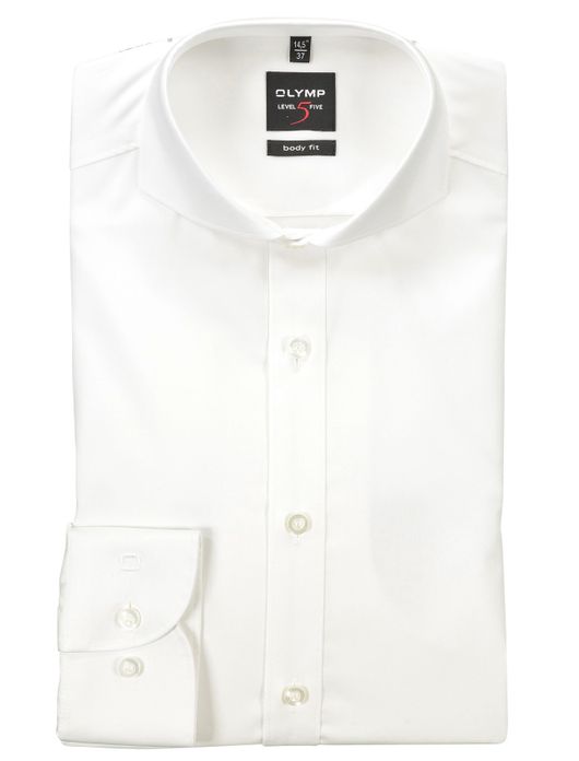Olymp overhemd Level 5 body fit sneeuwwit