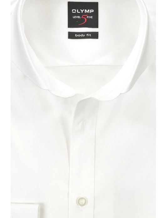 Olymp overhemd Level 5 body fit sneeuwwit