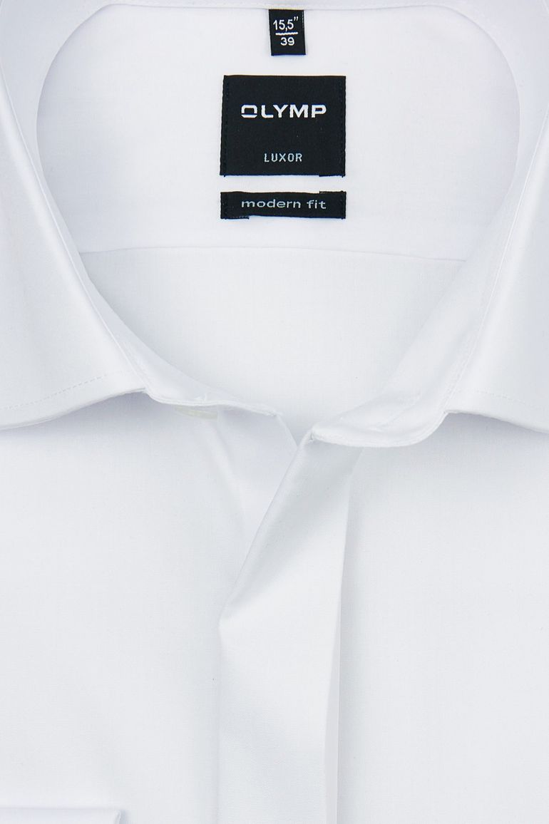 Olymp mouwlengte 7 smoking shirt wit non iron