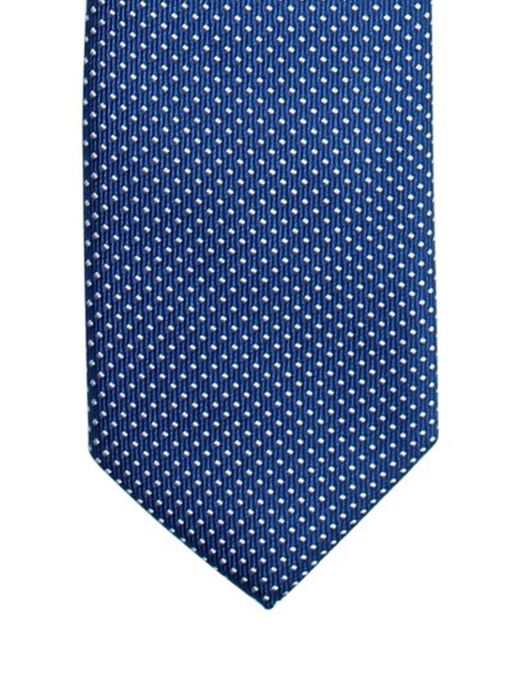 Stropdas Olymp koningsblauw wit stip smal