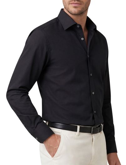 Olymp Olymp overhemd Level 5 zwart body fit