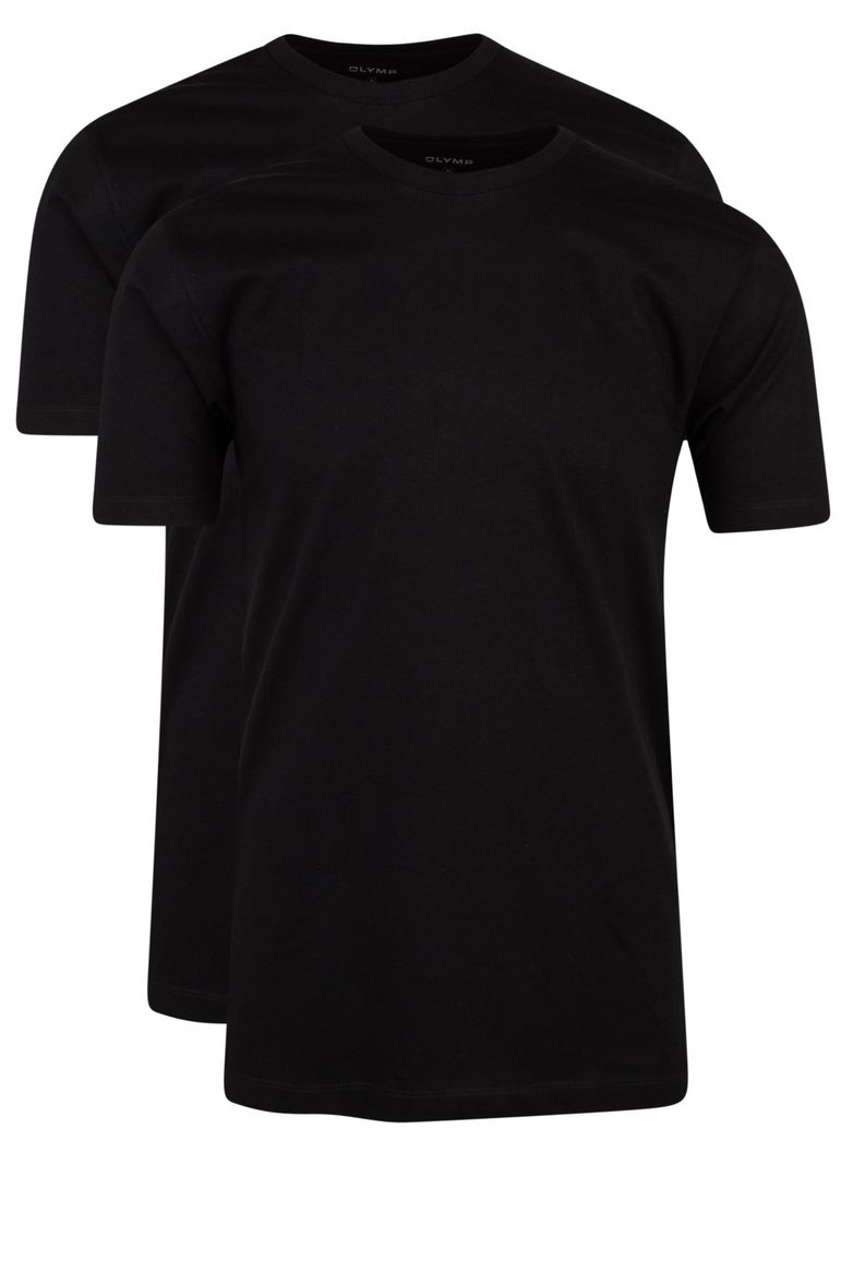 Olymp t-shirt zwart effen katoen